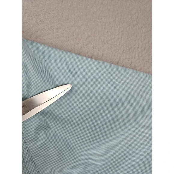 Kuhl Shirt Men's Medium Blue Stealth Hiking Utility Outdoor Snap Performance - Picture 8 of 8